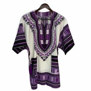 COTTON💜ETHNIC Tunic Women's Boho Swimsuit Coverup Size O/S